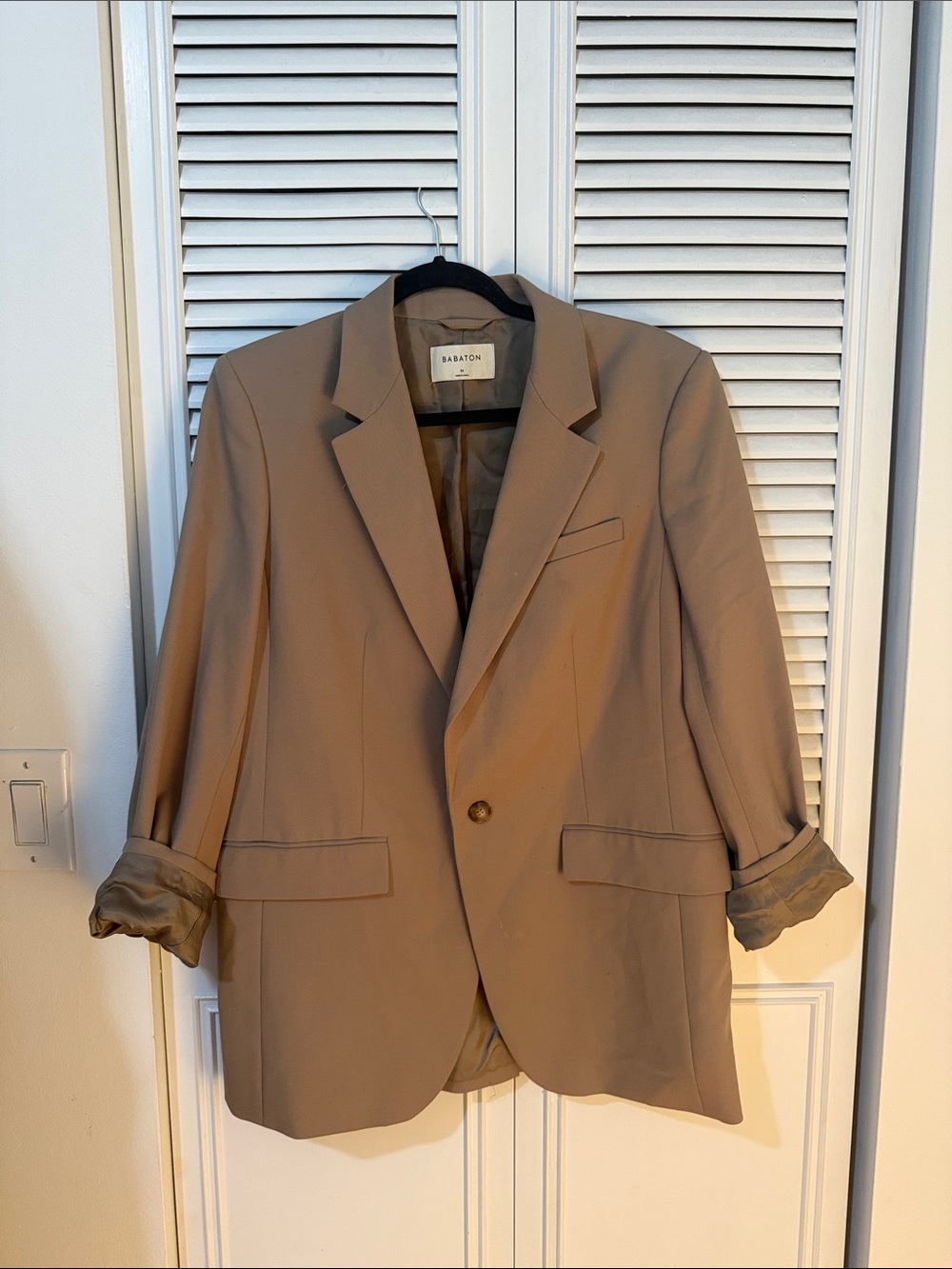 Aritzia Babaton Taupe Oversized Blazer
